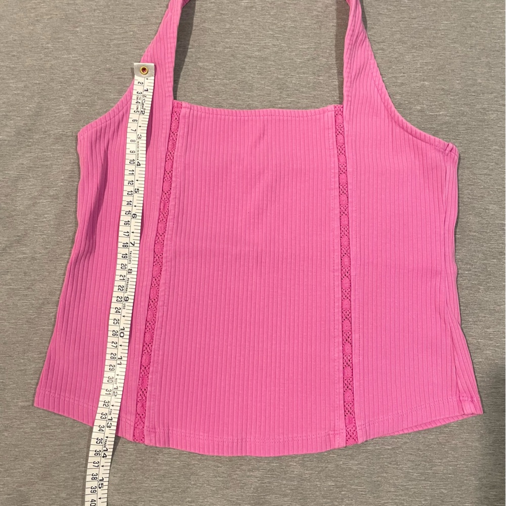 American Eagle Pink Halter Top Size Medium Y2K Summer - Picture 5 of 7